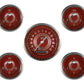 Classic Instruments V8RS00SHC V8 Red Steelie - 5 Gauge Set 3-3/8" Speedo, 2-1/18" Fuel, Oil, Temp, Volts