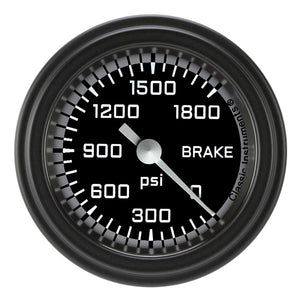 Classic Instruments AX167GBLF AutoCross Gray 2 1/8" Brake Pressure Gauge