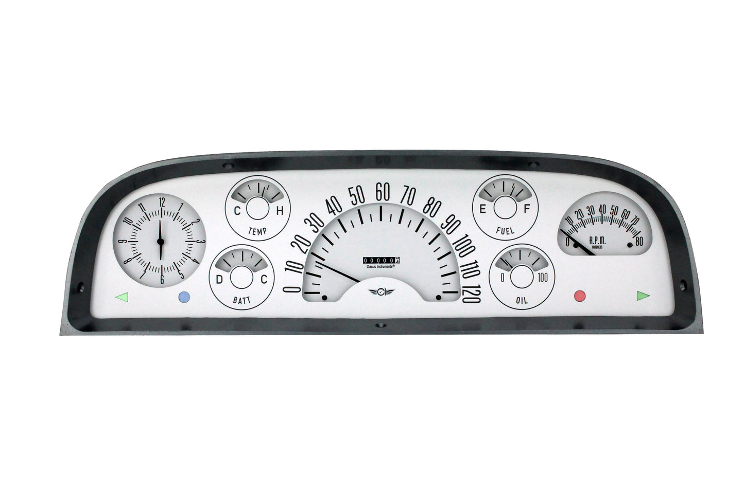 Classic Instruments CT60W Classic Instruments Classic Truck Package White