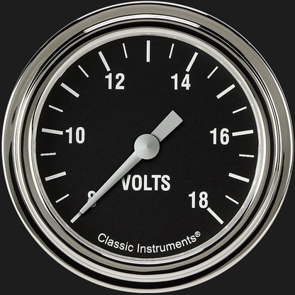 Classic Instruments HR330SLF Hot Rod 2 5/8" Voltage Gauge