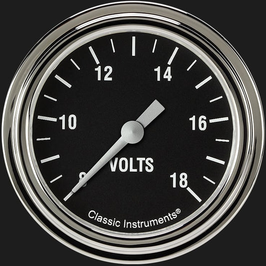 Classic Instruments HR330SLF Hot Rod 2 5/8" Voltage Gauge