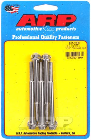 ARP 611-3250 1/4-20 X 3.250 12PT SS Bolts