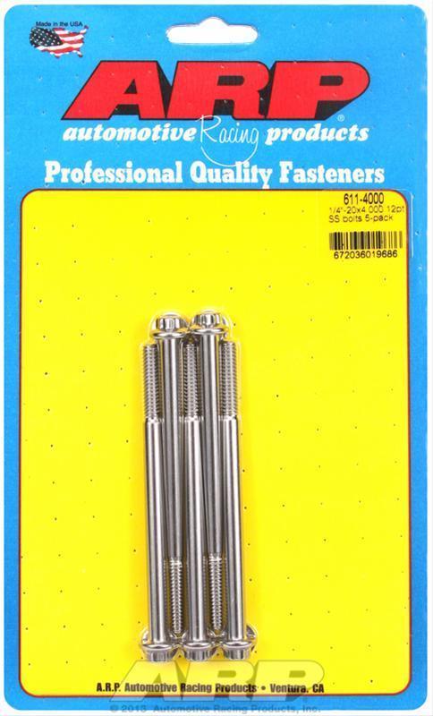 ARP 611-4000 1/4-20 X 4.000 12PT SS Bolts
