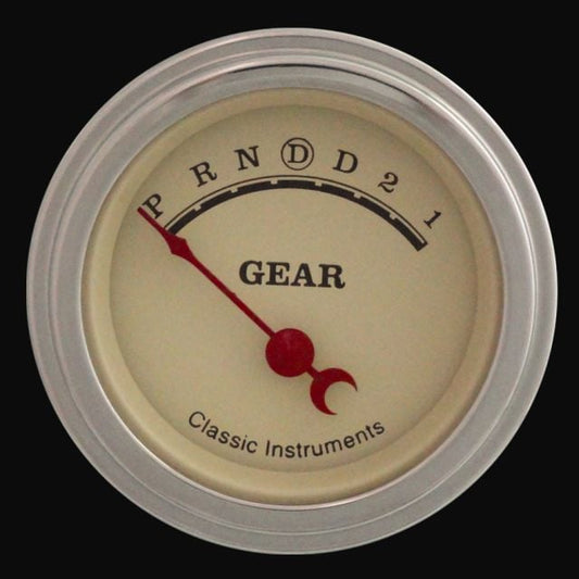 Classic Instruments VT06SLF Vintage - Gear Indicator Gauge w/ Overdrive 2-1/8"