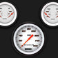 Classic Instruments VS64WBLF Velocity White - 3 Gauge Set 4-5/8" Speedo & 2x 3-3/8" Duals