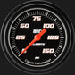 Classic Instruments VS318BBLF Velocity Black 2 5/8" Air Pressure Gauge