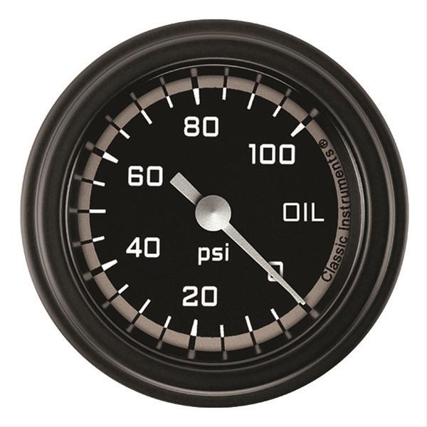 Classic Instruments AX181GBLF Autocross Grey w/ Black Bezel 2-1/8" Full Sweep