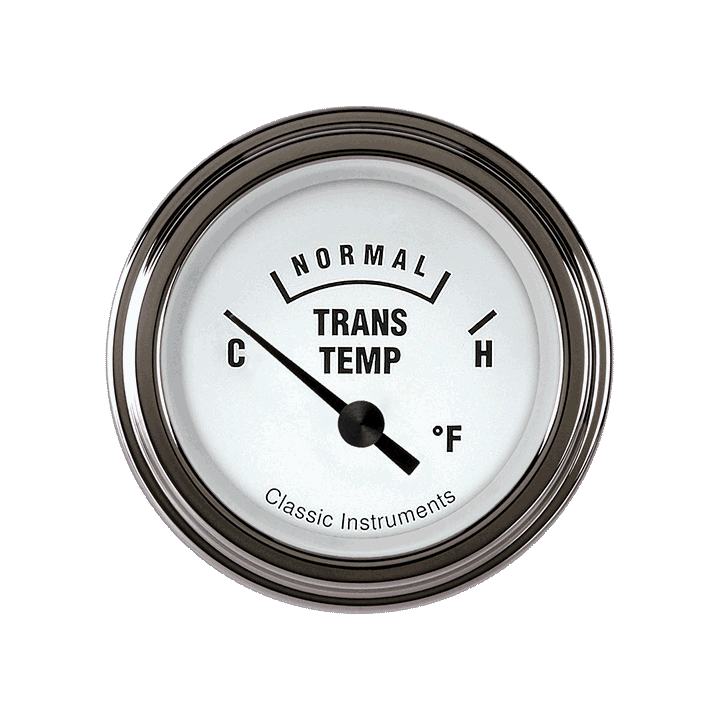 Classic Instruments WH27SLF White Hot - Transmission Temp Gauge 2-1/6"