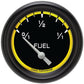 Classic Instruments AX214YBLF Autocross Yellow 2 5/8" Fuel Gauge, 0-30 ohm