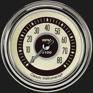 Classic Instruments NT383SLC Nostalgia VT 2 5/8" Tachometer