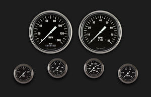 Classic Instruments HR151SLF Hot Rod Six Gauge Set 151
