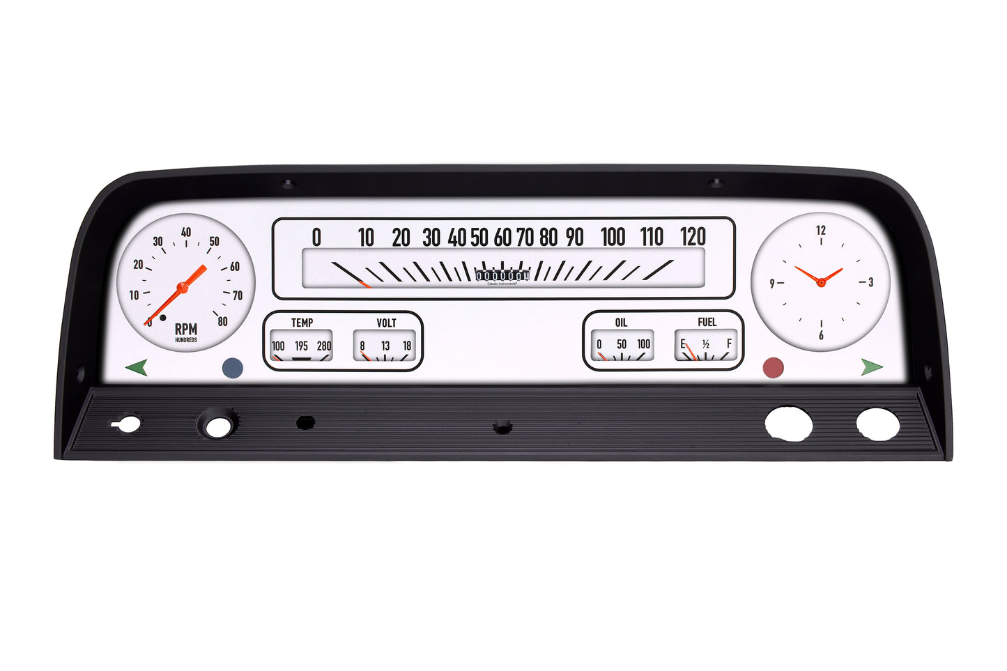 Classic Instruments CT64W-LS Classic Instruments Classic Truck Package White