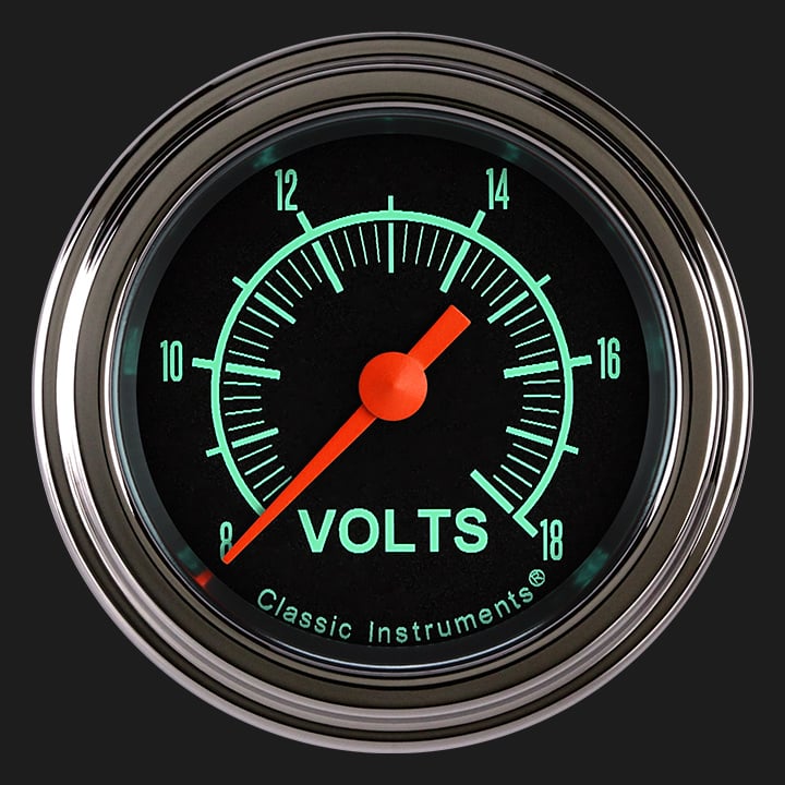 Classic Instruments GS130SLF G-Stock - Volt Gauge Full Sweep 2-1/8"