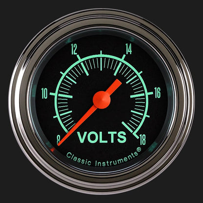 Classic Instruments GS130SLF G-Stock - Volt Gauge Full Sweep 2-1/8"