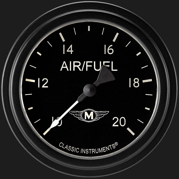 Classic Instruments MA394BLF Moal Bomber 2 5/8" Air Fuel Ratio Gauge
