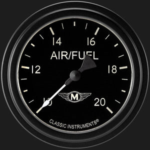 Classic Instruments MA394BLF Moal Bomber 2 5/8" Air Fuel Ratio Gauge