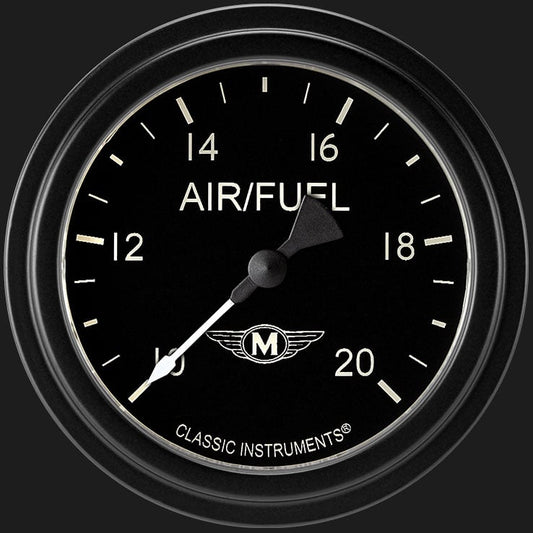 Classic Instruments MA394BLF Moal Bomber 2 5/8" Air Fuel Ratio Gauge