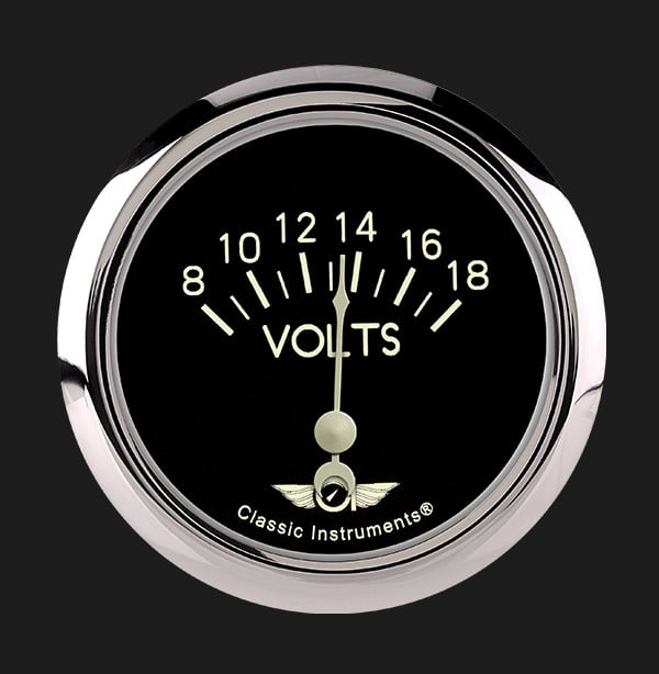 Classic Instruments Classic 2 5/8" Volt Gauge - CL230SRC
