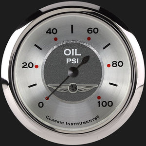 Classic Instruments AW381SRC All American 2 5/8" Oil Pressure Gauge