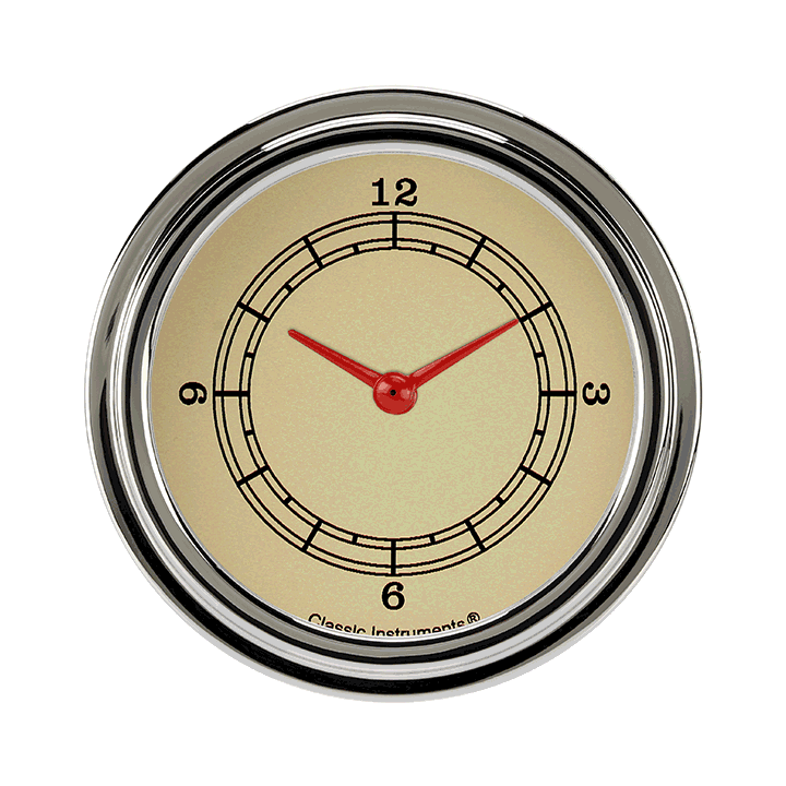 Classic Instruments VT92SLF Vintage 2 5/8" Clock