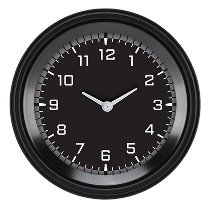 Classic Instruments AX93GBLF Autocross Grey - Clock Gauge 3-3/8"