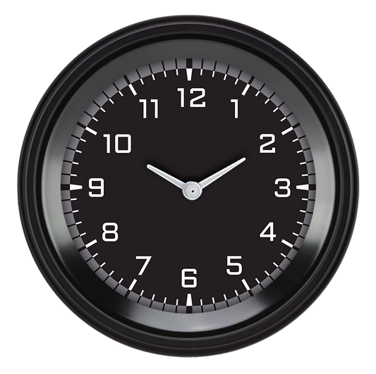 Classic Instruments AX93GBLF Autocross Grey - Clock Gauge 3-3/8"