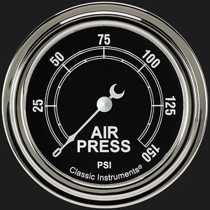 Classic Instruments TR318SLF Traditional 2 5/8" Air Pressure Gauge