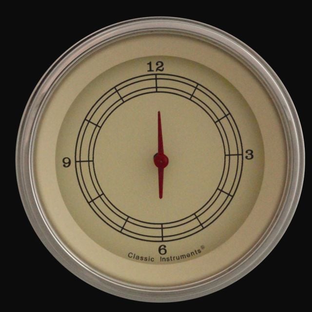 Classic Instruments VT93SLF Vintage - Clock Gauge 3-3/8"