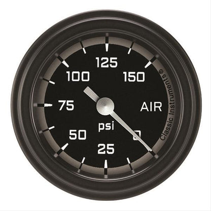 Classic Instruments AX118GBLF Autocross Grey - Air Pressure Gauge Full Sweep 2-1/8"