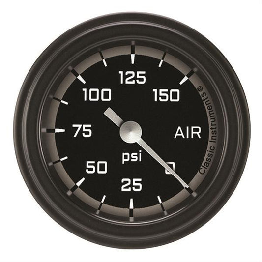Classic Instruments AX118GBLF Autocross Grey - Air Pressure Gauge Full Sweep 2-1/8"