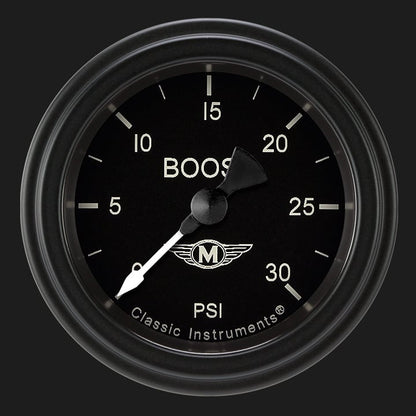 Classic Instruments MA142BLF Moal Bomber 2-1/8" Full Sweep Electric Boost 30ps