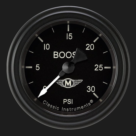 Classic Instruments MA142BLF Moal Bomber 2-1/8" Full Sweep Electric Boost 30ps