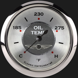 Classic Instruments AW328SRC All American 2 5/8" Oil Temperature Gauge