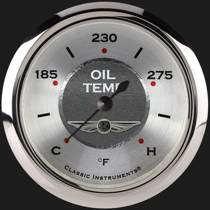 Classic Instruments AW328SRC All American 2 5/8" Oil Temperature Gauge