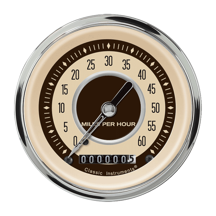 Classic Instruments LSNT Low Speed Speedo, Nostalgia VT