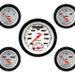 Classic Instruments VS35WBLF Velocity White w/ Black Bezel 3-3/8" Ultimate & 2