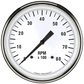 Classic Instruments WH71SLF White Hot - Tachometer 8K RPM 4-5/8"