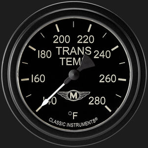 Classic Instruments MA327BLF Moal Bomber 2 5/8" Transmission Temperature Gauge