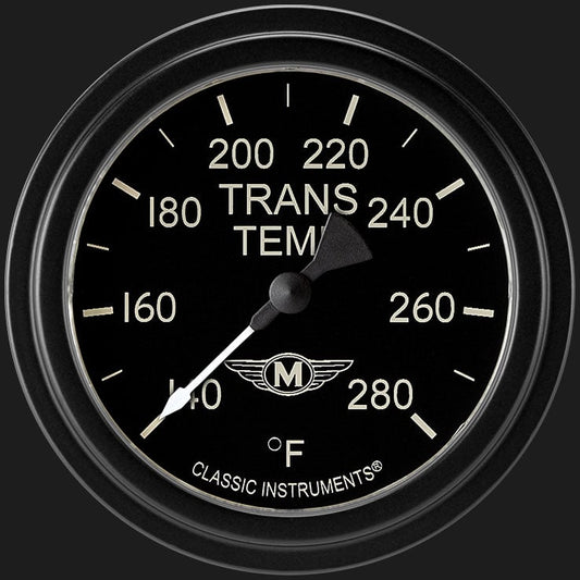 Classic Instruments MA327BLF Moal Bomber 2 5/8" Transmission Temperature Gauge