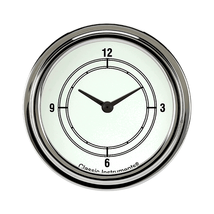 Classic Instruments CW92SLF Classic White 2 5/8" Clock