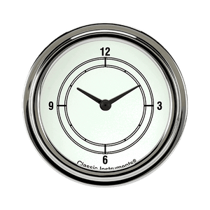 Classic Instruments CW92SLF Classic White 2 5/8" Clock
