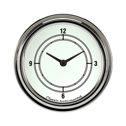 Classic Instruments CW92SLF Classic White 2 5/8" Clock