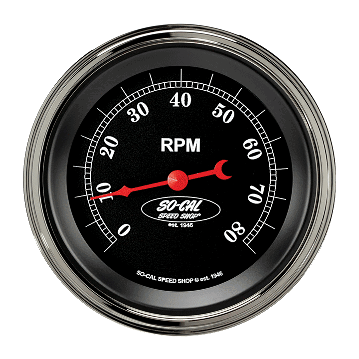 Classic Instruments SC80SLC So-Cal - Tachometer 8K RPM 3-3/8"