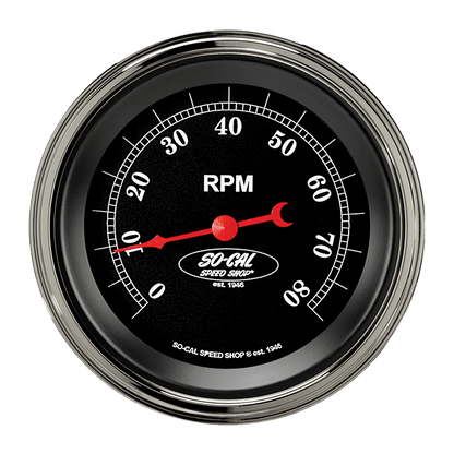Classic Instruments SC80SLC So-Cal - Tachometer 8K RPM 3-3/8"