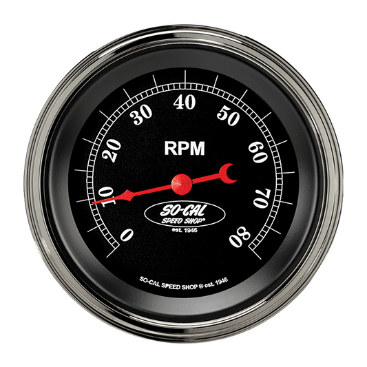 Classic Instruments SC80SLC So-Cal - Tachometer 8K RPM 3-3/8"