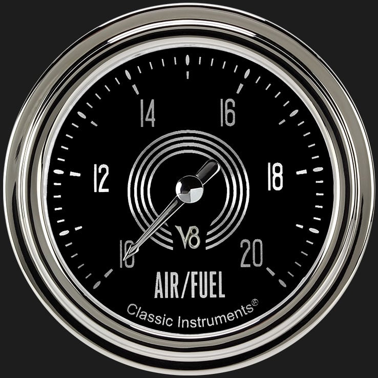 Classic Instruments V8SR394SLC V8 Speedster 2 5/8" Air Fuel Ratio Gauge