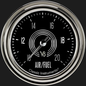 Classic Instruments V8SR394SLC V8 Speedster 2 5/8" Air Fuel Ratio Gauge
