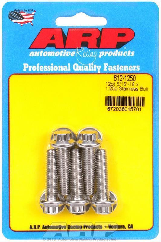 ARP 612-1250 5/16-18 X 1.250 12PT SS Bolts