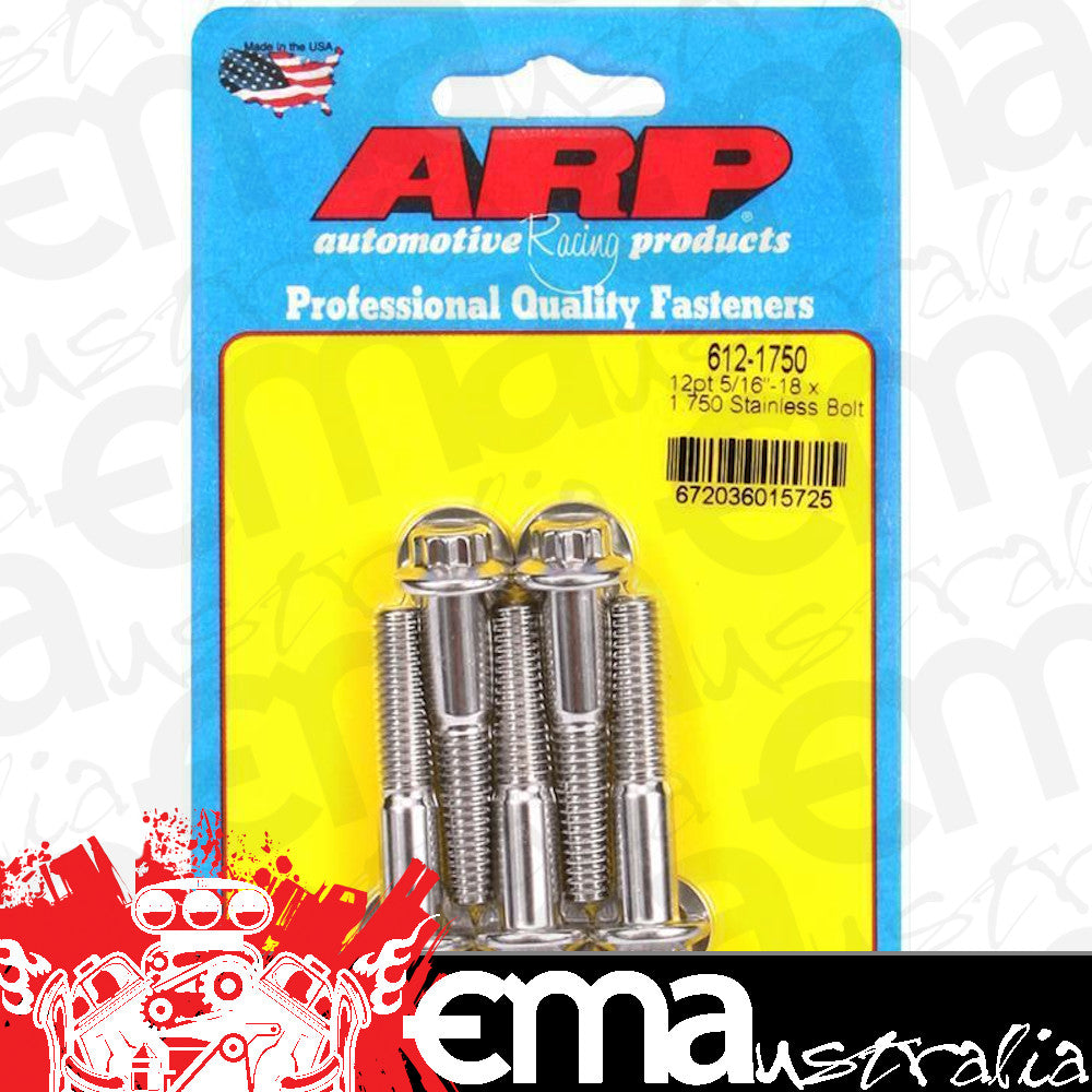 ARP 612-1750 5/16-18 X 1.750 12PT SS Bolts