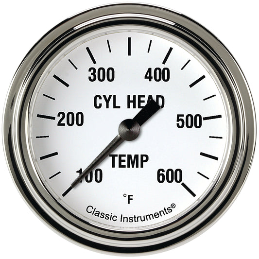 Classic Instruments WH397SLF White Hot 2 5/8" Cylinder Head Temp. Gauge